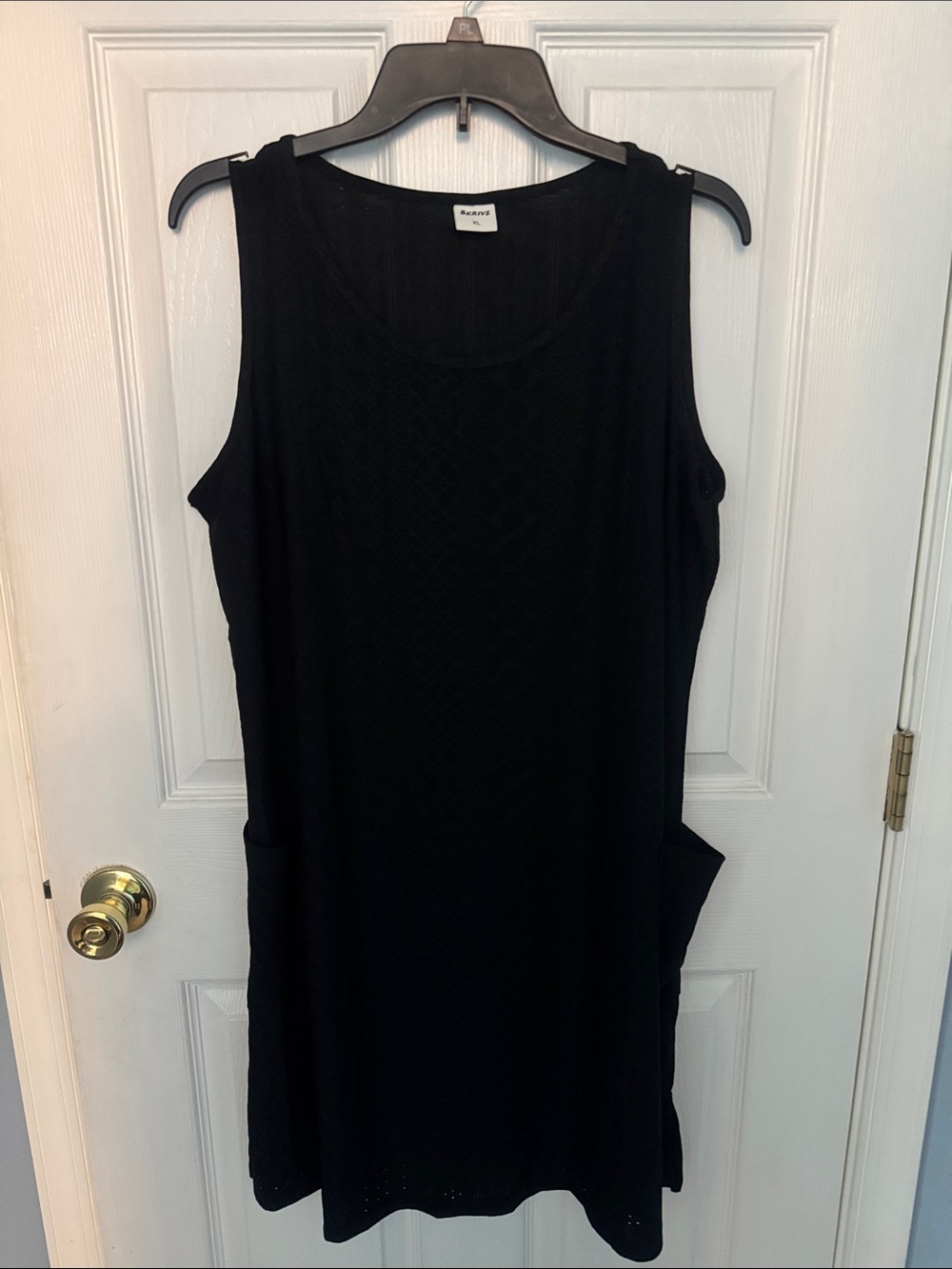 Black Sleeveless Swim Coverup Dress with Pockets. Never worn.